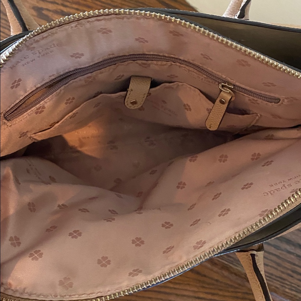Kate Spade Beige Leather Tote - Picture 6 of 8